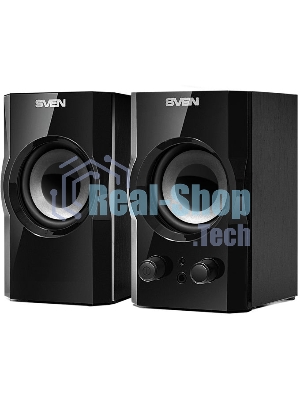 Акустическая система SVEN SPS-606, черный, акустическая система 2.0 (мощность 2x3 Вт(RMS))