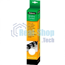 Пружина пластиковая Fellowes, 6 мм. белый, 25 шт