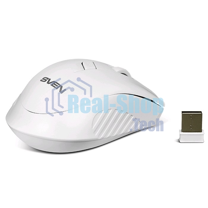 Мышь беспроводная SVEN RX-325 белый, 1000 dpi, радиоканал, USB, кнопки - 4