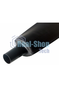 Термоусаживаемая трубка Rexant 120,0/60,0 мм, черная, упаковка 10 шт. по 1 м