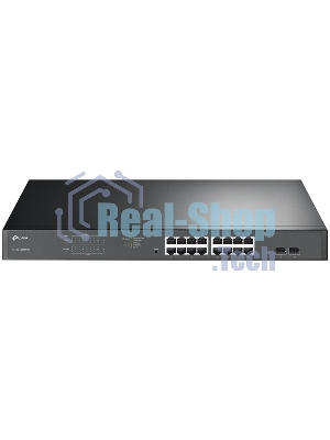 Коммутатор 16-port Gigabit PoE Easy Smart switch, 802.3af on ports 1-16, PoE budget 192 watts, desktop and rack-mountable
