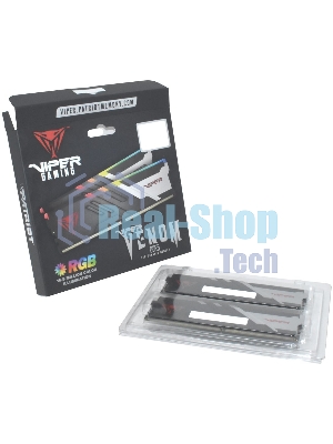 Оперативная память Patriot Viper Venom, DDR5, 32GB (2x16GB), 5600MHz, CL36, DIMM, с радиаторами, RGB, черный