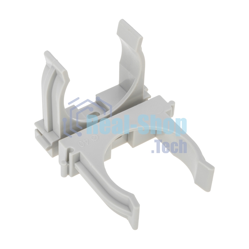 Крепеж-клипса для монтажного пистолета Rexant Ø 40 мм, серая (25 шт/уп)