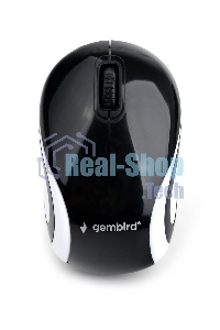 Мышь беспроводная Gembird MUSW-610 черный, 1200 dpi, радиоканал, USB, кнопки - 3