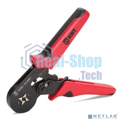 Пресс-клещи КВТ ПКВк-10 (74712) НШВИ, НШВ: 0.25–10 мм2, НШВИ(2): 2х0.5–2х6.0 мм2