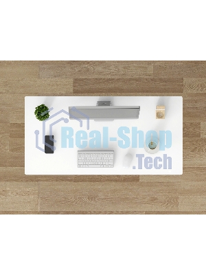 Стол для компьютера Cactus с электроподъемником, столешница стекло белый каркас белый (CS-EGD-WWT)