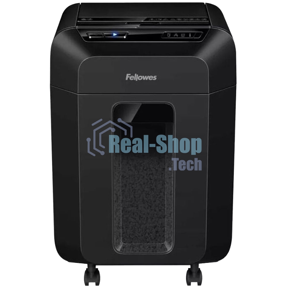 Шредер Fellowes AutoMax 80M FS-46215, минирезка, DIN P-4, 4х12 мм, автоподача 80 лст., 17 лтр., автореверс, уничт.: скобы, скрепки, пл. карты