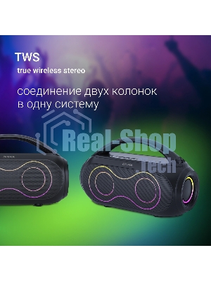 Колонка портативная Digma D-PS1532 черный 60W 2.0 BT 10м 3600mAh (PS1532B)