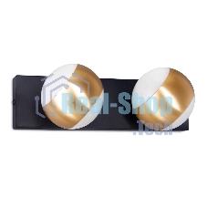 Настенный светильник FW575/2 SBK/GD черный песок/золото G9 max 40W 260*70*85