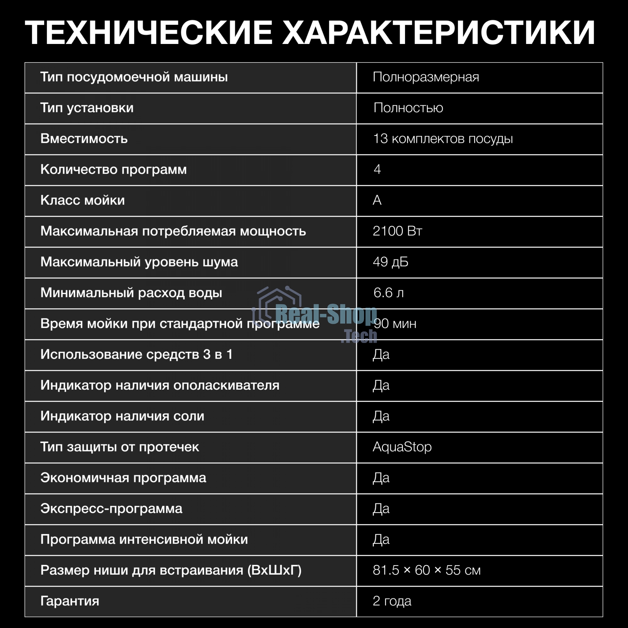 Встраиваемая посудомоечная машина Hyundai HBD 642, нержавеющая сталь, 59.8 см, 13 компл., 49 дБ, класс A++