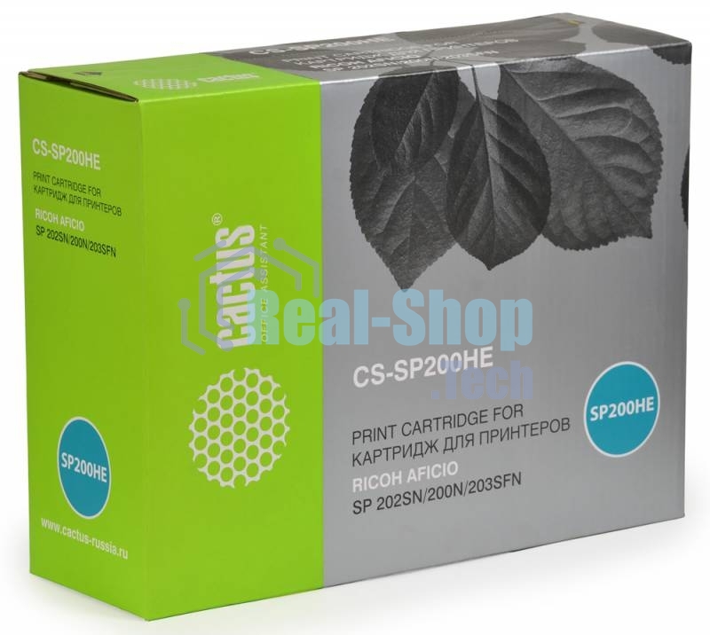 Картридж лазерный Cactus CS-SP200HE черный (2600 стр.) для Ricoh SP 202SN/200N/203SFN