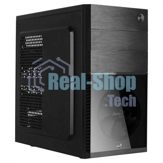 Компьютерный корпус Aerocool/Formula Cs-105, mATX, без БП, 187x361x355мм (ШxГxВ), USB 3.0 x1, USB 2.0 x1, металл 0,5мм, 120-мм вентилятор в комплекте, черный