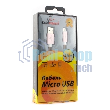 Кабель USB2.0 Cablexpert CC-G-mUSB02Cu-0.5M, AM/microB, серия Gold, длина 0.5м, золото, блистер