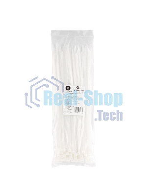 Стяжки NYT-300x4.8 пластиковые 300 мм х 4.8 мм, белые (100 шт.)