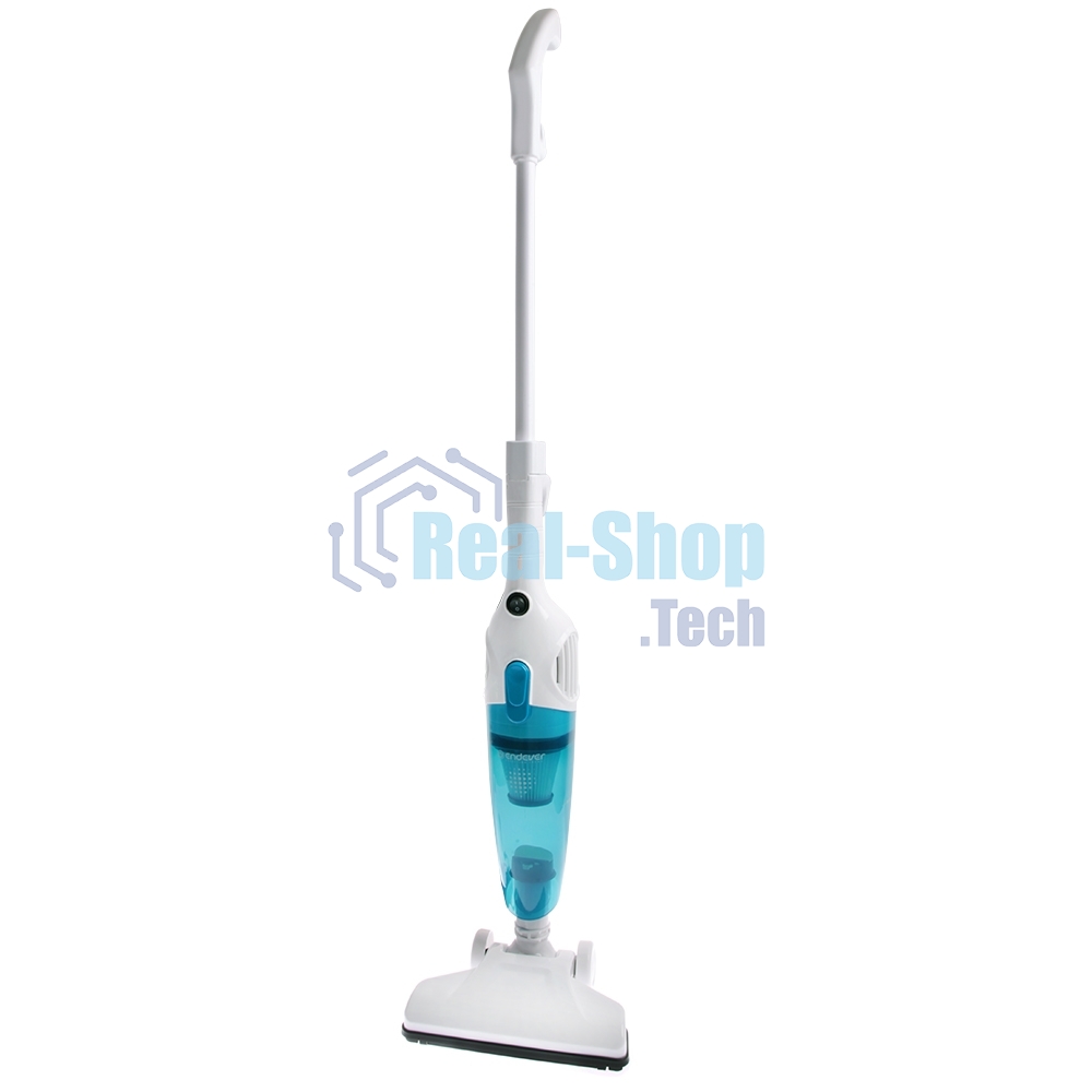 Пылесос вертикальный Endever SkyClean VC-278 белый/голубой, питание от сети, 130 Вт, уборка сухая, пылесборник 1.2 л