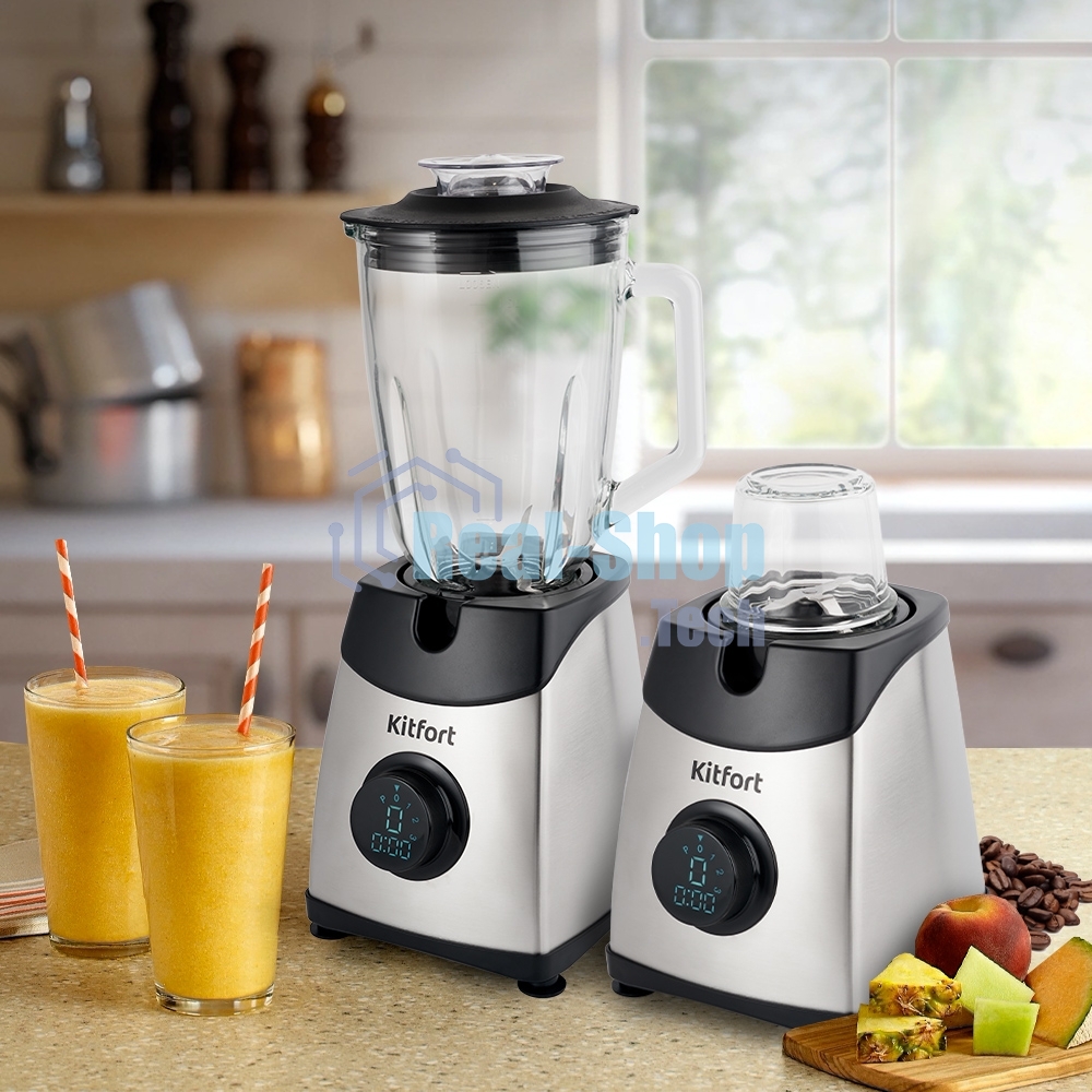 Блендер стационарный Kitfort KT-1394 550 Вт, серебристый