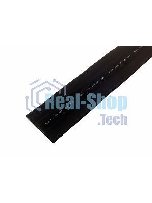 Термоусаживаемая трубка Rexant 80,0/40,0 мм, черная, упаковка 10 шт. по 1 м