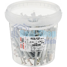 Дюбель-гвоздь 6х60 с грибовидной манжетой полипропилен (уп.100шт) ведро Tech-Krep 101990