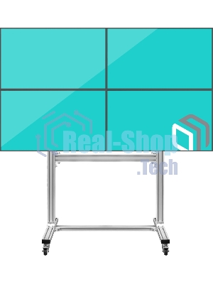 Напольный мобильный стенд ONKRON FSPRO2L-22 для видеостен 2х2 4 x 40”- 50