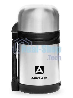 Термос Арктика 0,8 л, универсальная пробка, с ручкой + чашка, холод/тепло 18 ч, 201-800