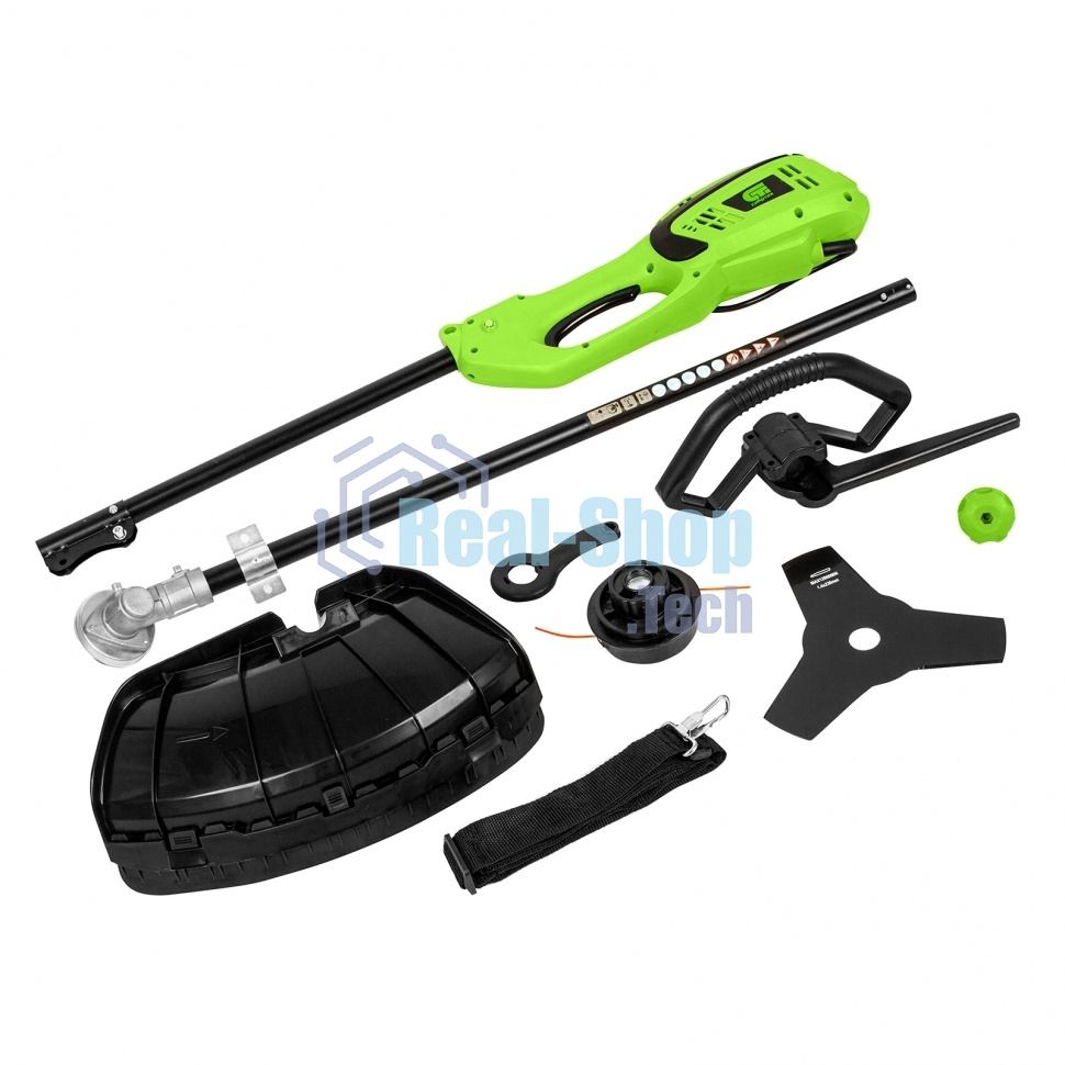 Триммер электрический Сибртех ЭК-1200, 1200 Вт, 380 мм, разборная штанга,катушка,диск