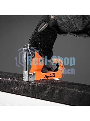 Набор Sparta: степлер мебельный регулируемый, скобы 500 шт, рулетка 2м., тип скобы 53, 4-14 мм