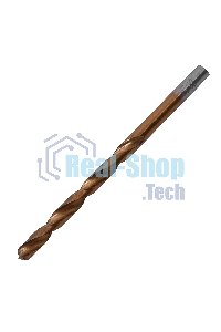 Сверло по металлу Matrix, 5,5 мм, HSS, нитридтитановое покрытие, цилиндрический хвостовик