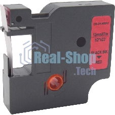 Картридж ленточный Cactus CS-D1-45017 45017 черный/красный для Dymo LM 160, 210D, 280, PnP, 420P, 500 TS; Rhino Pro 6000, 5200, 4200