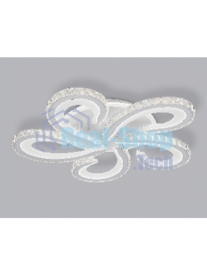 Потолочный светодиодный светильник Ambrella light FA1703/5 WH/CH белый/хром 149W 3000K-6400K 540*540*90 (ПДУ РАДИО 2.4G)