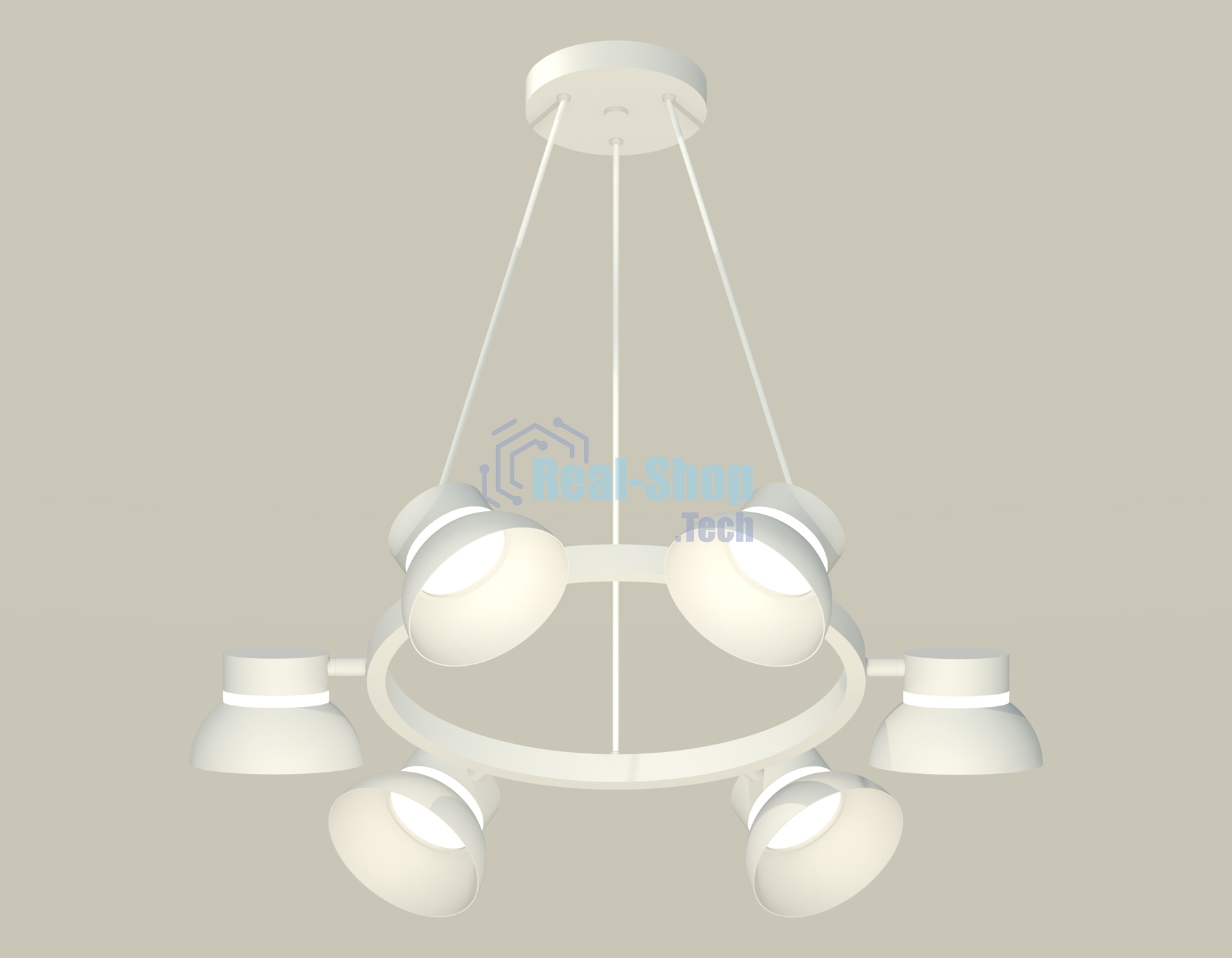 Светильник Ambrella light XB9191100/6 SWH/FR белый песок/белый матовый GX53 (C9191, N8140)