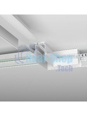 Slim Magnetic Коннектор угловой для встраиваемого шинопровода под ГКЛ 12,5мм (белый) 85212/00