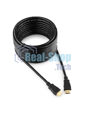 Кабель Cablexpert HDMI CC-HDMI4-7.5M, 19M/19M, v2.0, медь, позол.разъемы, экран, 7.5м, черный, пакет