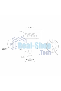 Выключатель-кнопка металл Rexant 220V 2А (2с) (ON)-OFF Ø10.2 красная Mini