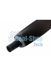Термоусаживаемая трубка Rexant 80,0/40,0 мм, черная, упаковка 10 шт. по 1 м