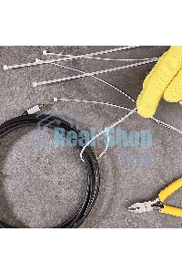 Хомут-стяжка кабельная нейлоновая Rexant 200 x2,5 мм, белая, упаковка 100 шт.