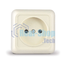 Розетка 1-м ОП Олимп 16А IP20 беж. Universal Б-О0022