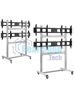 Напольный мобильный стенд ONKRON FSPRO2L-22 для видеостен 2х2 4 x 40”- 50