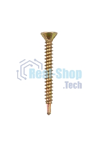 Саморез оконный Kranz сверло, 3.9х35, желтый цинк, короб (500 шт./уп.)