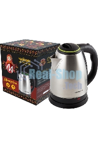 Чайник электрический Матрена MA-001 1,8 л,сталь,цвет крышки зеленый (005458)