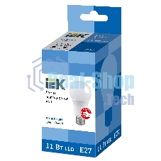 Лампа светодиодная ИЭК LLE-A60-11-230-65-E27 ECO A60 11Вт грушевидная 230В 6500К E27