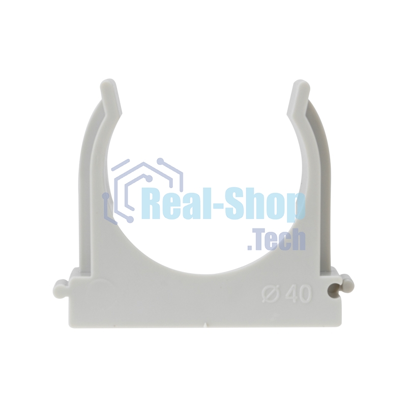 Крепеж-клипса для монтажного пистолета Rexant Ø 40 мм, серая (25 шт/уп)