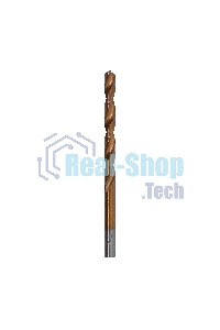 Сверло по металлу Matrix, 5,5 мм, HSS, нитридтитановое покрытие, цилиндрический хвостовик