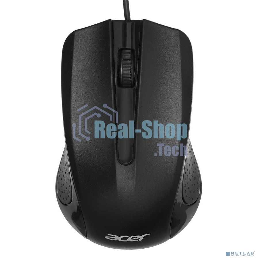 Мышь проводная Acer OMW010 черный, 1200 dpi, USB, кнопки - 3