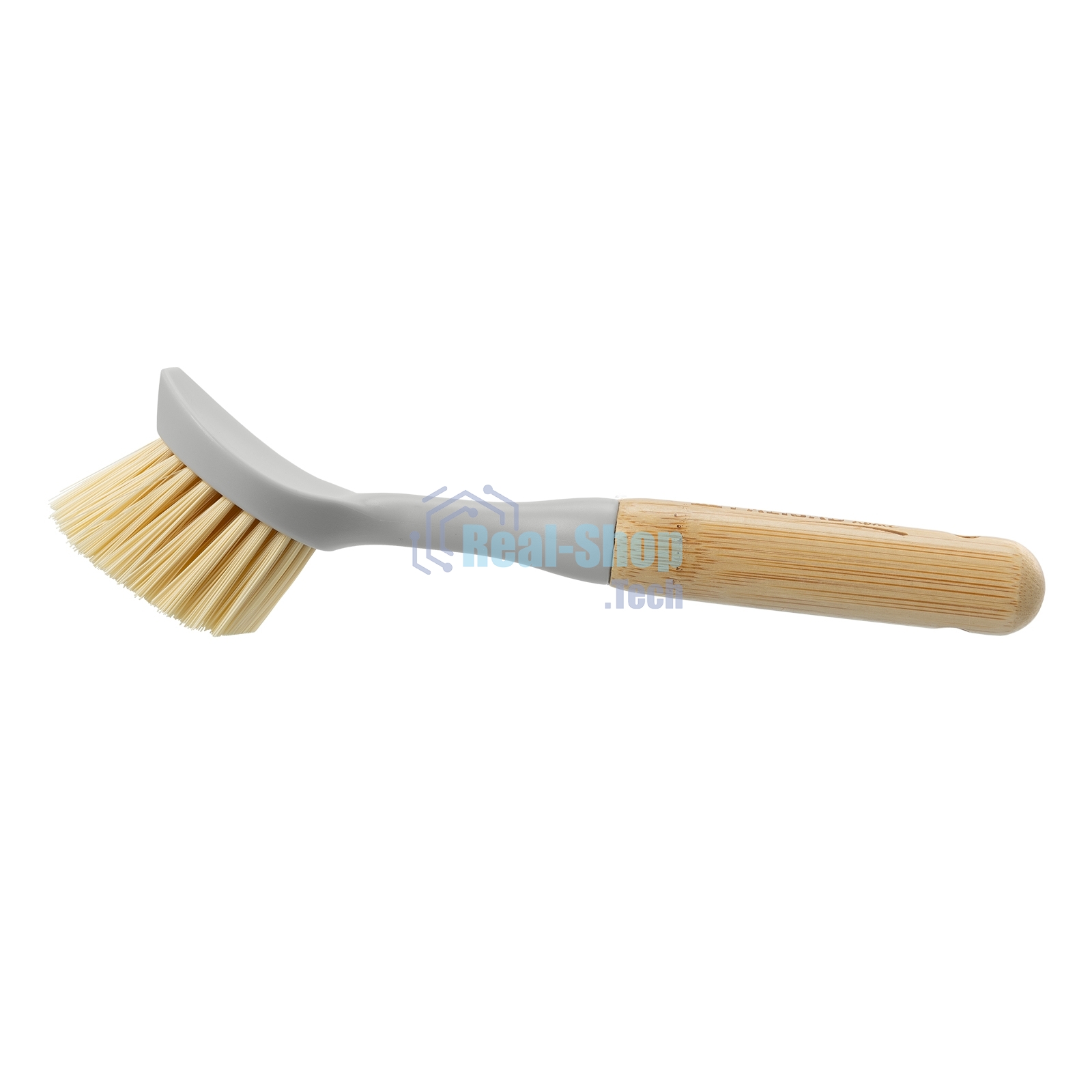 Щетка для посуды круглая d 60х230 мм, бамбуковая рукоятка, Home Palisad