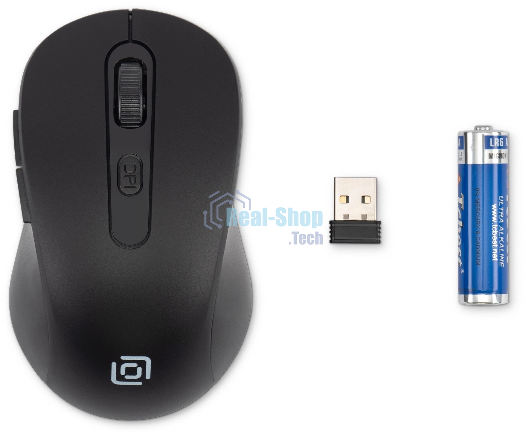 Мышь беспроводная Oklick 677MW черный, 1600 dpi, радиоканал, USB, кнопки - 6