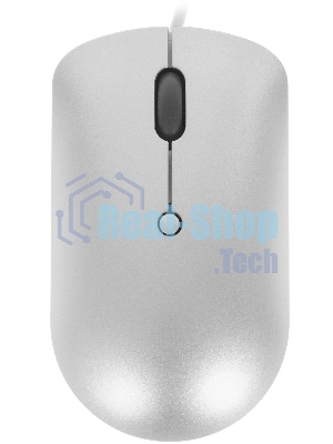 Мышь проводная Lenovo 540 светло-серый, 2400 dpi, USB-C, кнопки - 4
