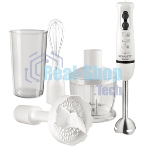 Блендер Scarlett SC-HB42M33 белый Максимальная мощность 700 Вт, 4 в 1