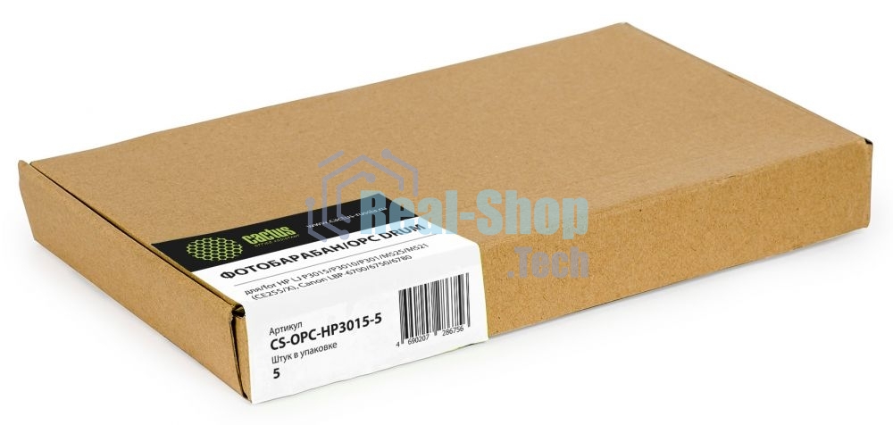 Фотобарабан OPC Cactus CS-OPC-HP3015-5 монохромный для HP LJ P3015/P3010/P301/M525/M521 (CE255/X), Canon LBP-6700/6750/6780
