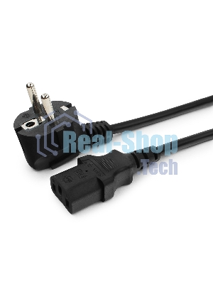 Кабель питания Cablexpert PC-186-1-10M, 10м, Schuko- C13, 3x1кв.мм, черный, с заземлением, пакет
