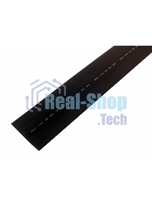 Термоусаживаемая трубка Rexant 60,0/30,0 мм, черная, упаковка 10 шт. по 1 м